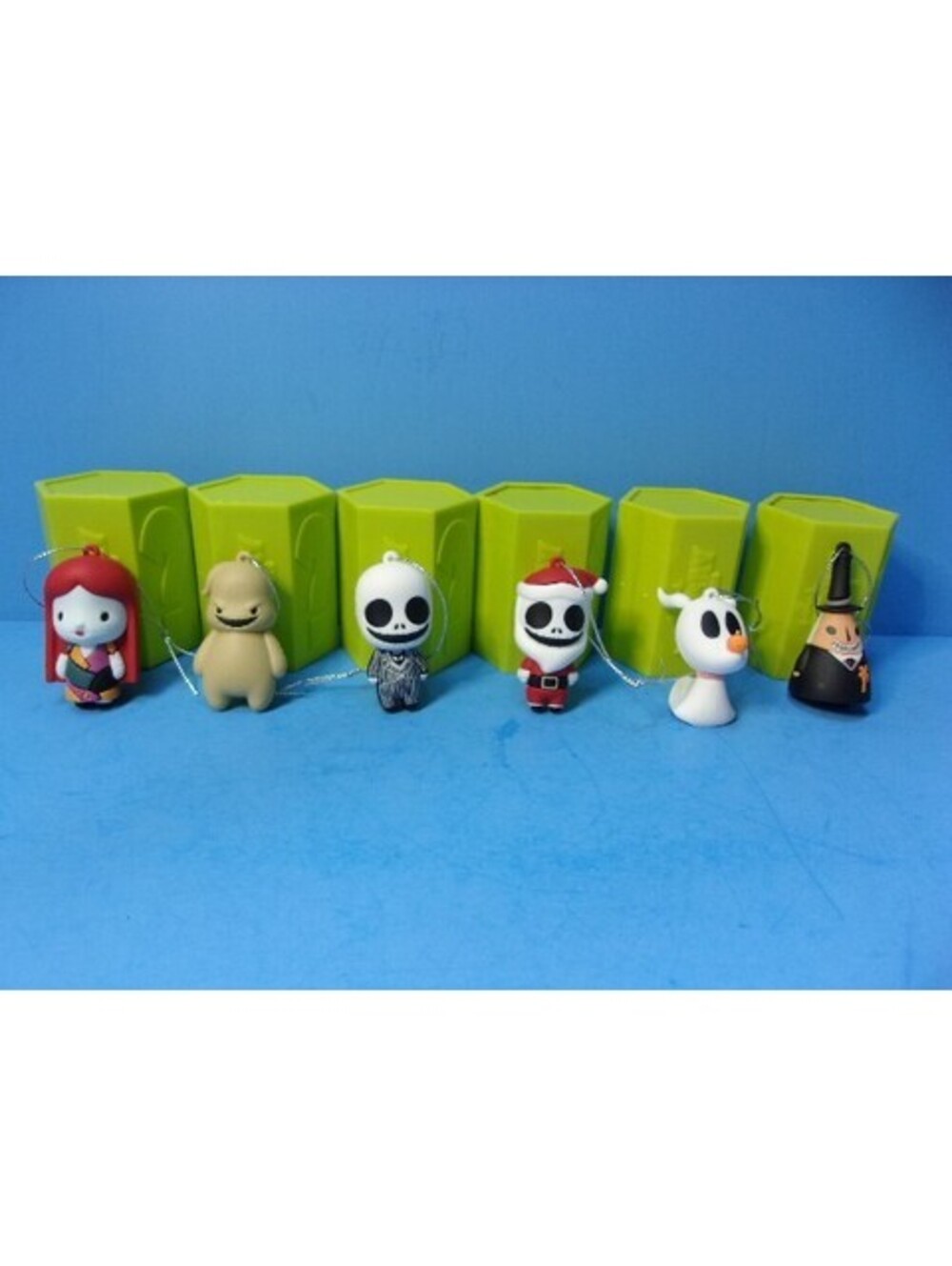 Hallmark Lot of 6 Nightmare Before Christmas Mystery Ornaments Zero Jack Oogie